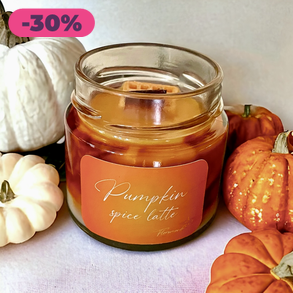 Pumpkin Spice Latte Sütőtök Illatú Szójagyertya