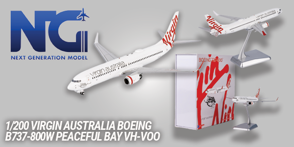 NG Models 08017 1/200 Virgin Australia Boeing B737-800W Peaceful Bay VH-VOO