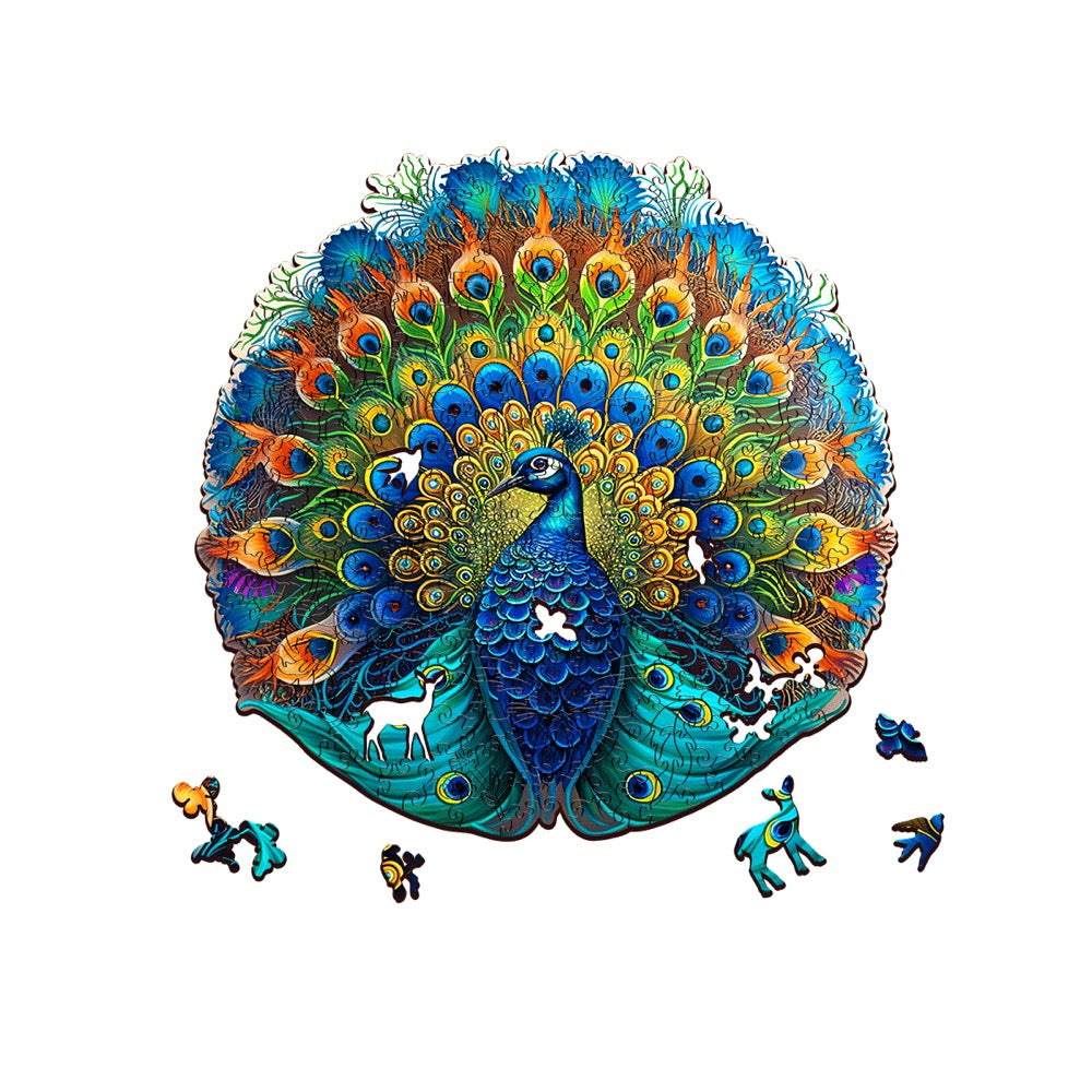 Image of Escape Welt Peacock 200pc Wooden Puzzle