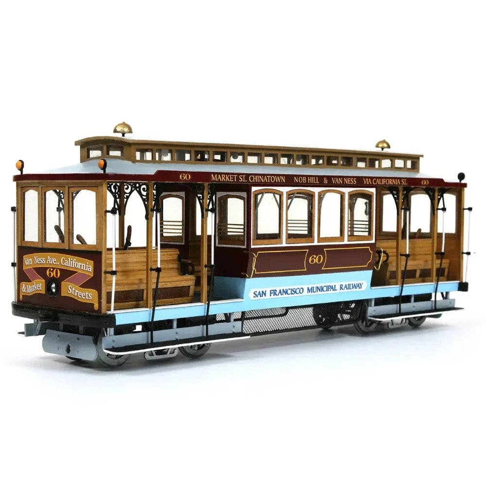 Image of OcCre 1/24 San Francisco Tram Wooden Model Kit