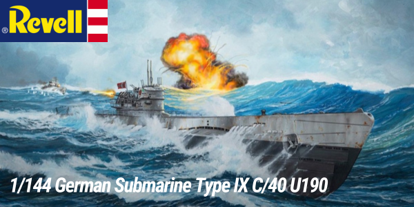 Revell 05167 1/144 German Submarine Type IX C/40 U190