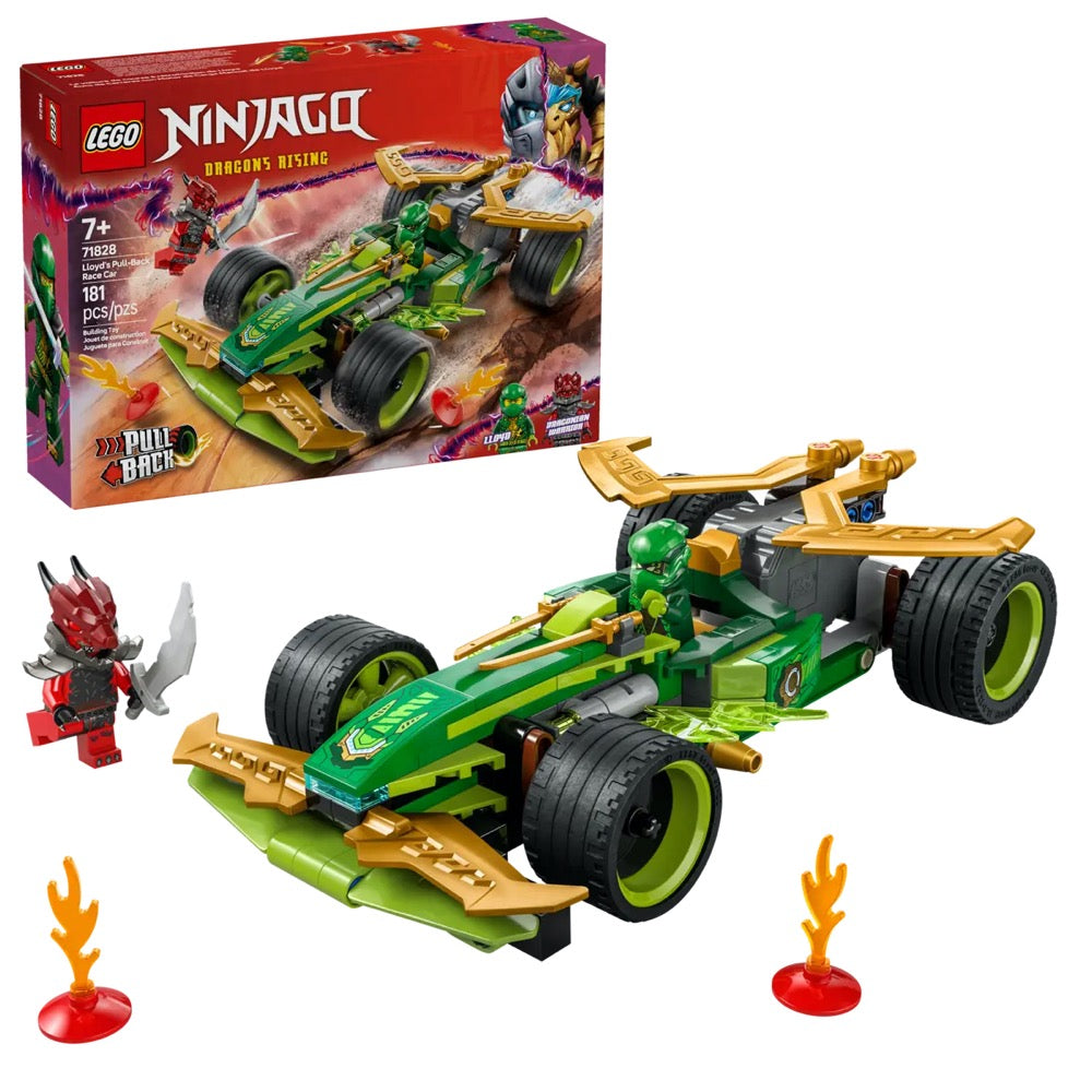 Image of LEGO 71828 Ninjago Lloyd's Pull-Back Race Car