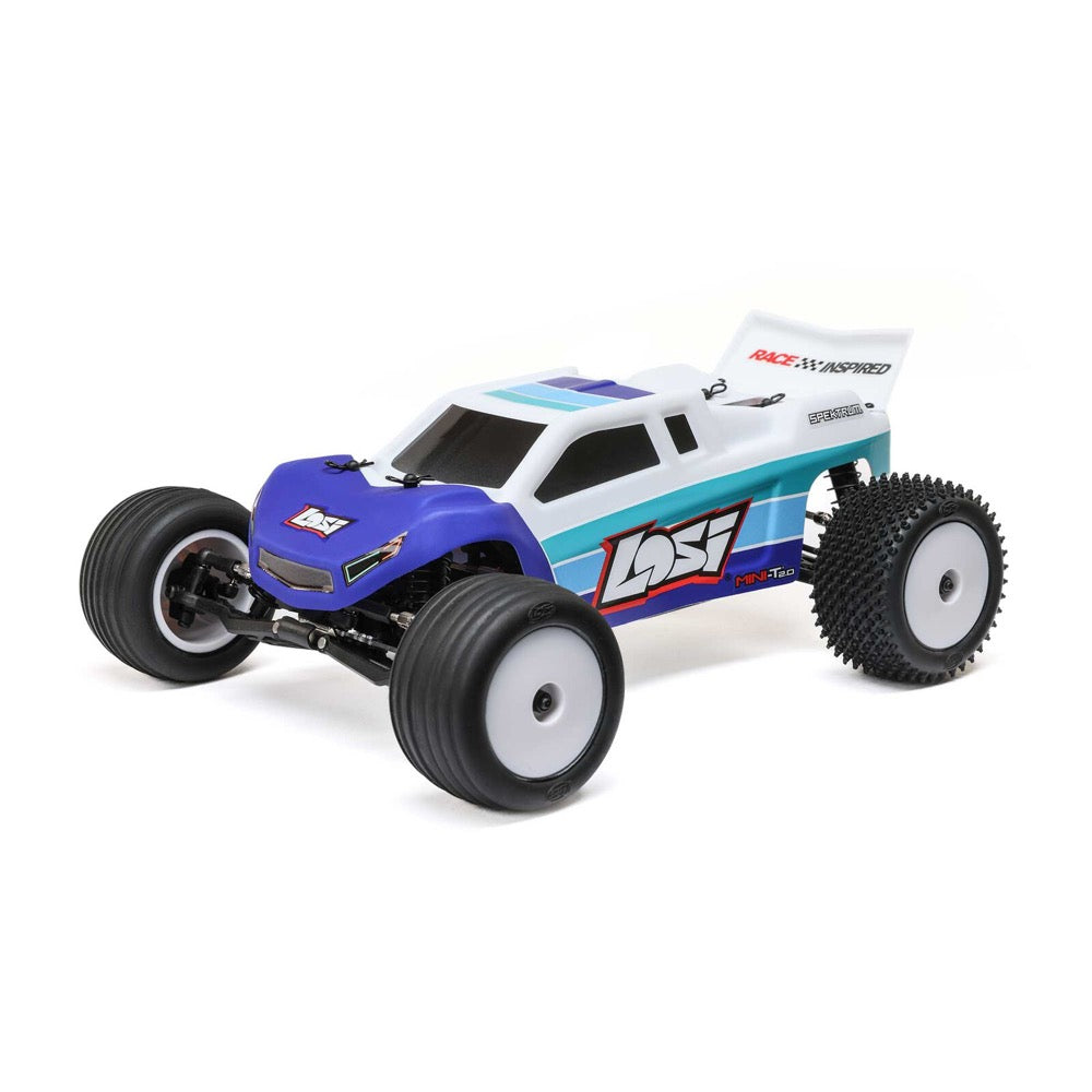 Image of Losi Mini-T 2.0 2WD Brushless RC Stadium Truck V2 Blue 1056T2