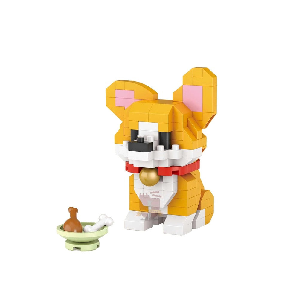 Image of Loz 8605 Micro Block Bag Corgi Dog