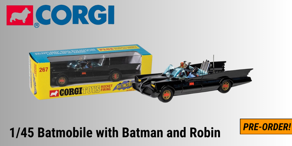 Corgi RT26701 1/45 Batmobile with Batman and Robin