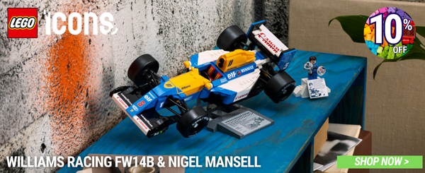 Lego 10353 Icons Williams Racing FW14B & Nigel Mansell