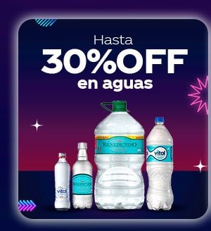 Hasta 30%OFF en aguas