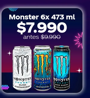 Monster 6x 473 ml $7.990