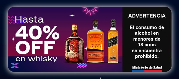 Hasta 40%OFF en whisky