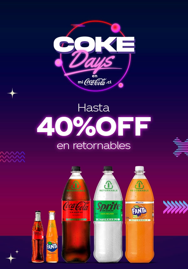 Hasta 40%OFF en retornables