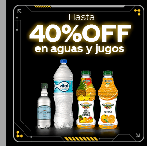 Hasta 40%OFF en aguas y jugos