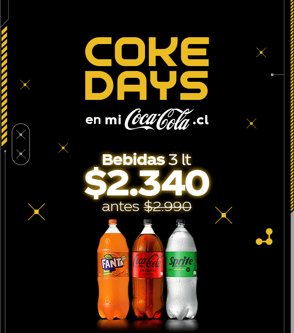 Bebidas 3 lt $2.340