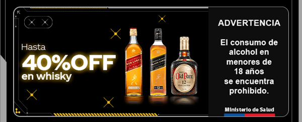 Hasta 40%OFF en whisky