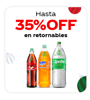 Hasta 35%OFF en retornables