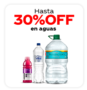 Hasta 30%OFF en aguas