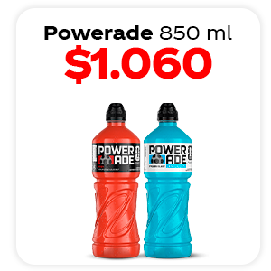 Powerade 850 ml $1.060