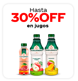 Hasta 30%OFF en jugos
