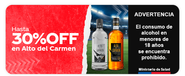 Hasta 30%OFF en Alto del Carmen