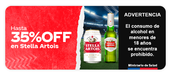 Hasta 35%OFF en Stella Artois