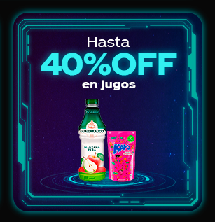Hasta 40%OFF en jugos