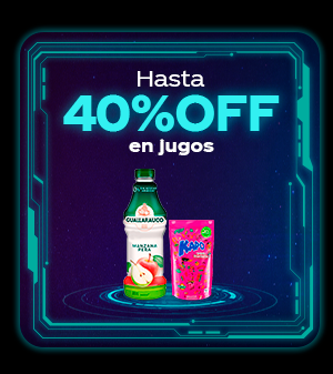 Hasta 40%OFF en jugos