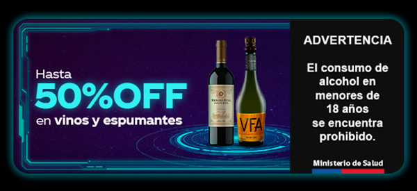 Hasta 50%OFF en vinos y espumantes