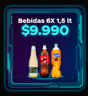 Bebidas 6x 1,5 lt $9.990