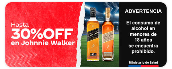 Hasta 30%OFF en Johnnie Walker