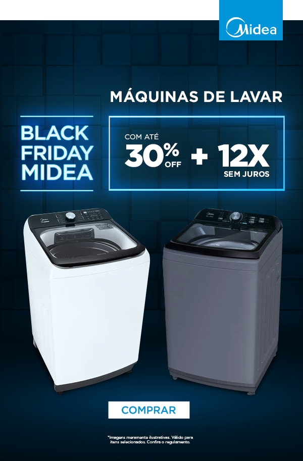 Máquinas de lavar com até 30% off + 12x sem juros