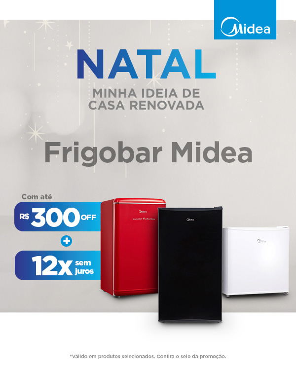 Natal - Minha ideia de casa renovada - Frigobar Midea