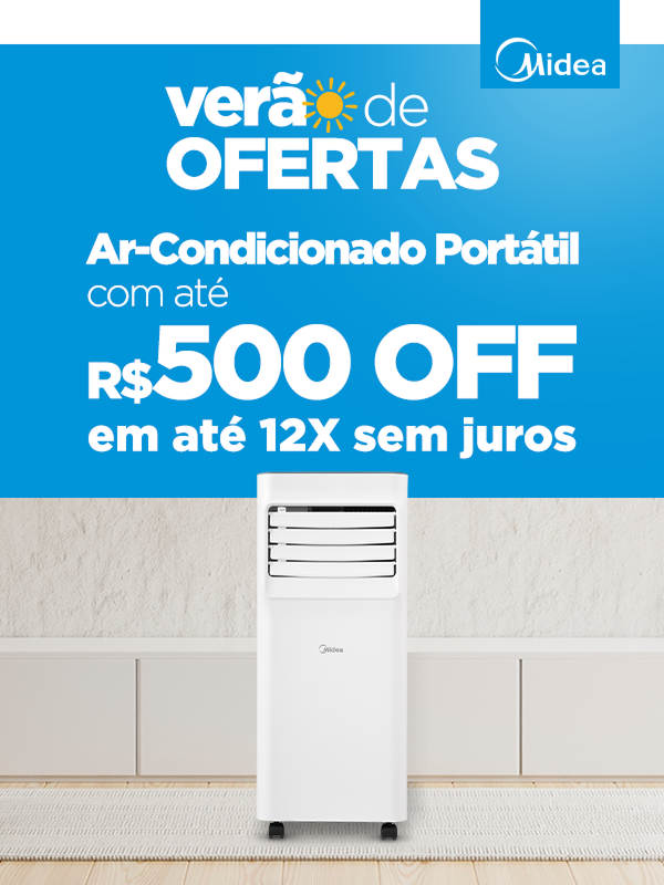 Veraõ de ofertas - Ar-condicionado portátil com até R$500 off