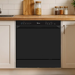Lava Louças 8 Serviços Preta Touch Plus Midea