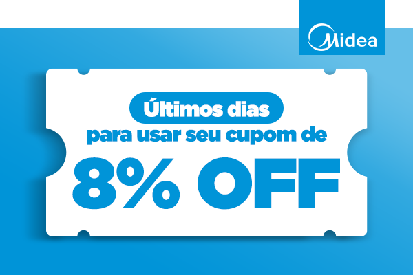 Últimos dias para usar seu cupom de 8% off