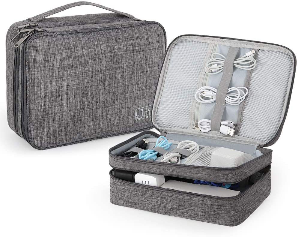 Image of Three-layer Electronic Storage Bag - Gray