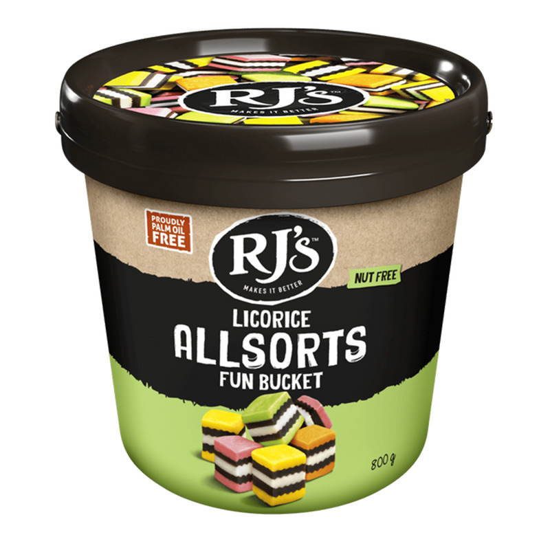 Image of RJ's Licorice Allsorts Fun Bucket