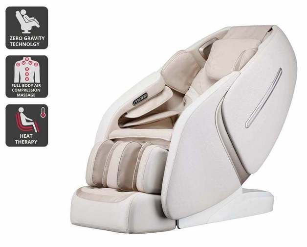 Image of Kogan S63 Heated Shiatsu Massage Recliner Chair (Champagne)