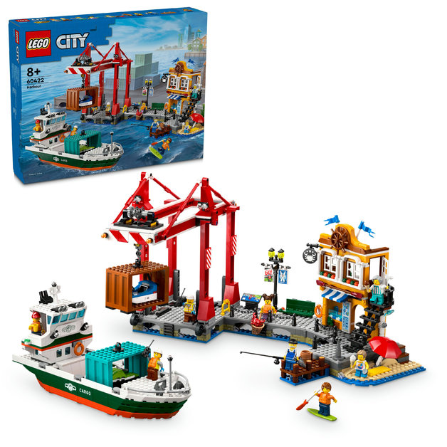 Image of LEGO Seaside Harbour with Cargo Ship