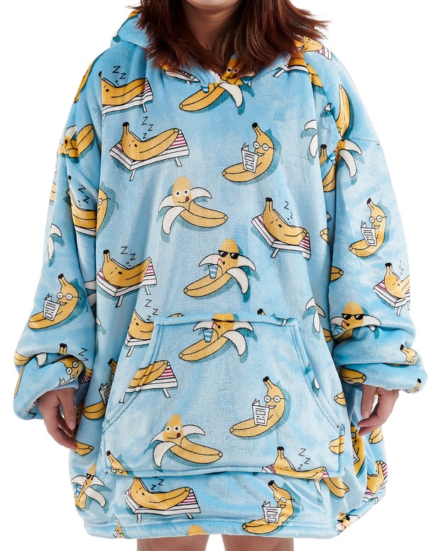 Image of Reversible Printed Hoodie Blanket