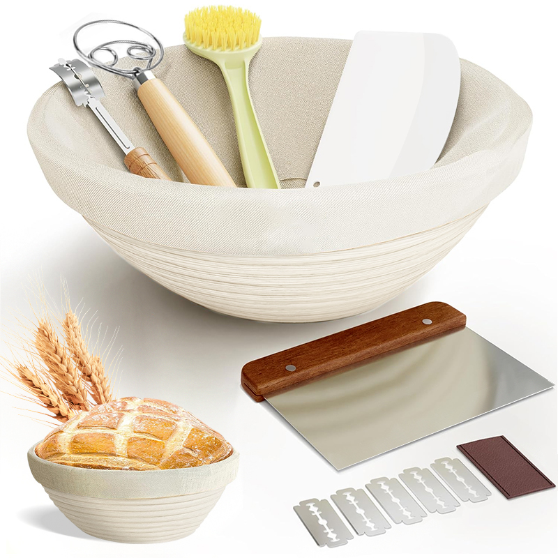 Image of Sourdough Starter Kit with Bread Proofing Basket