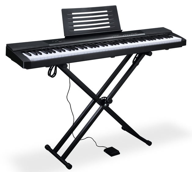 Image of Electronic Piano Keyboard & Stand