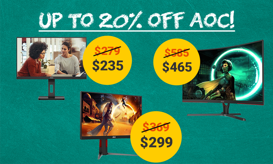 AOC Monitor deals!