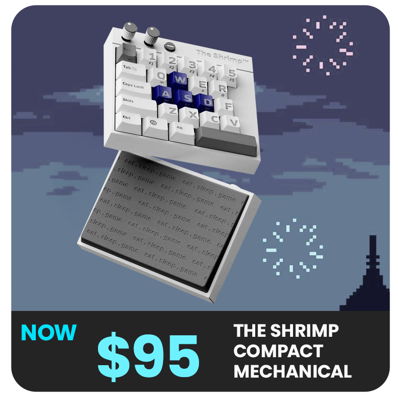 The Shrimp Compact Mechanical Keyboard (Vitello)