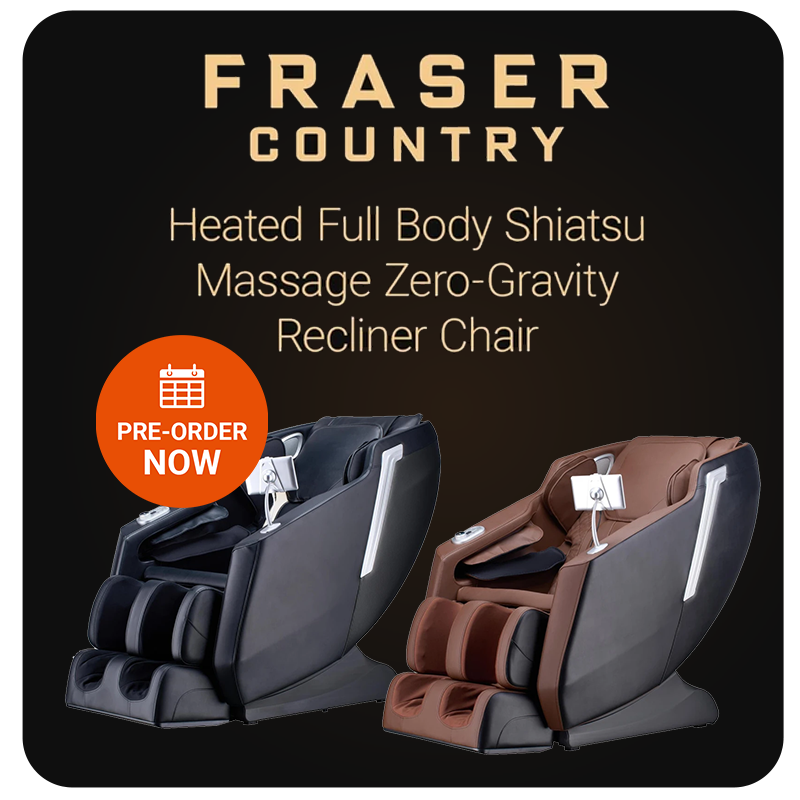 Fraser Country: Heated Full Body Shiatsu Massage Zero-Gravity Recliner Chair 