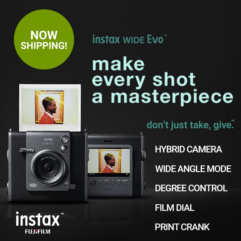 Fujifilm Instax Wide EVO Hybrid Instant Film Camera