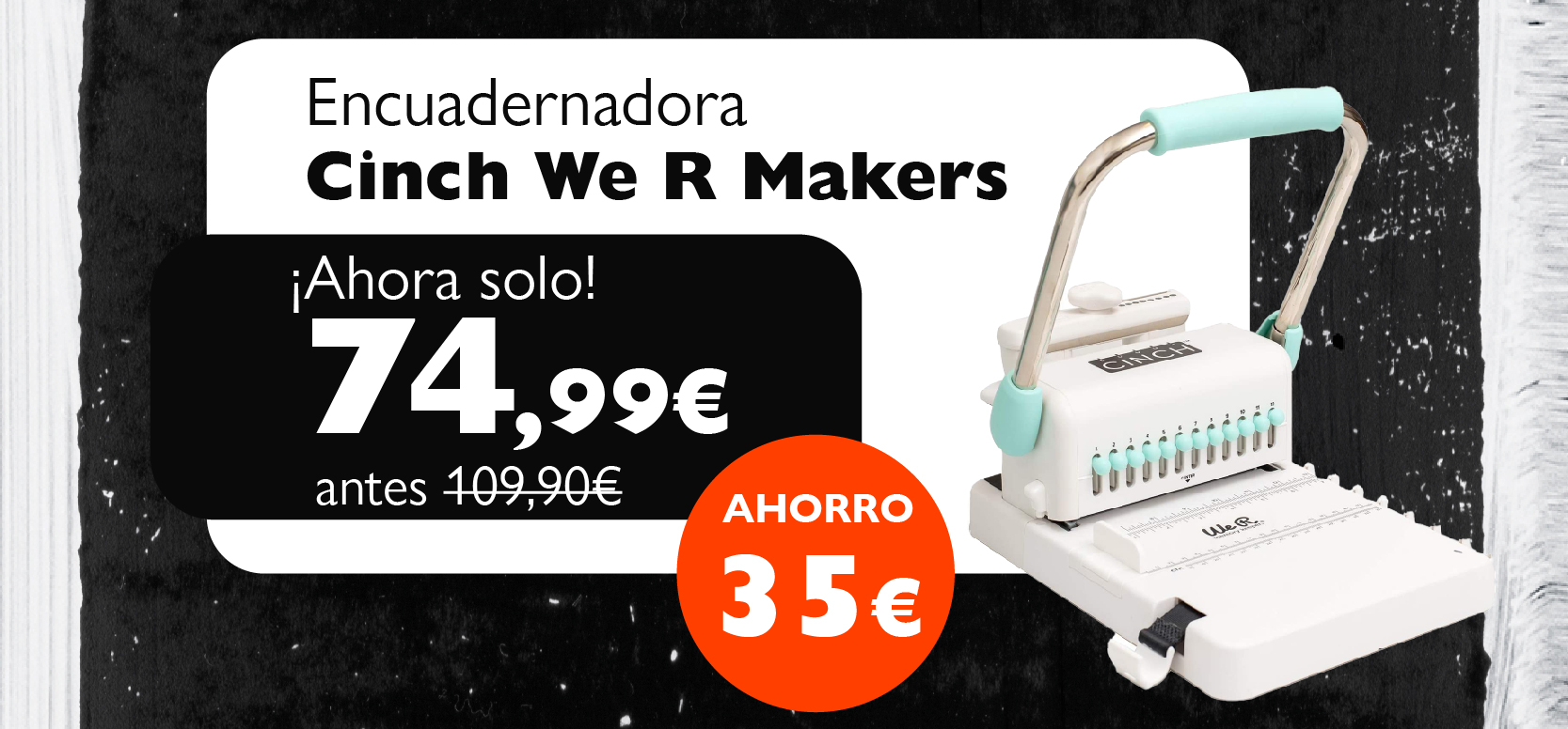 Encuadernadora Cinch We R Makers solo 74,99€