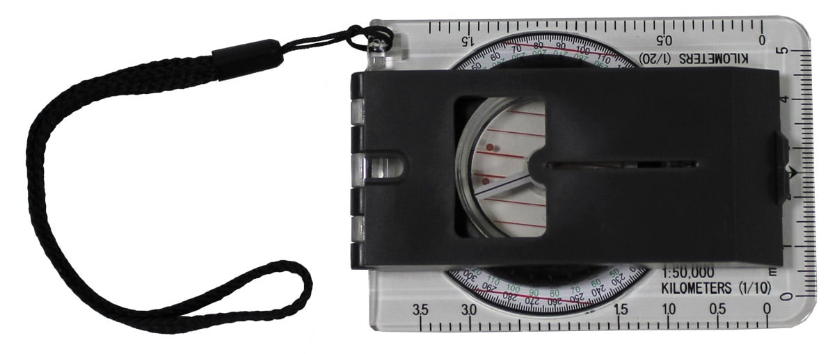 Image of Karten-Kompass,"Professional", transparent, Kunststoffgehäuse