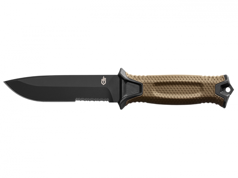 Image of Gerber - Strongarm taktisches Messer mit Wellenschliff, coyote