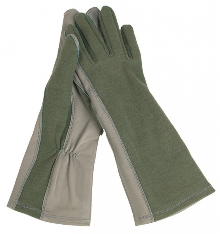 Image of US Pilotenhandschuhe Nomex oliv