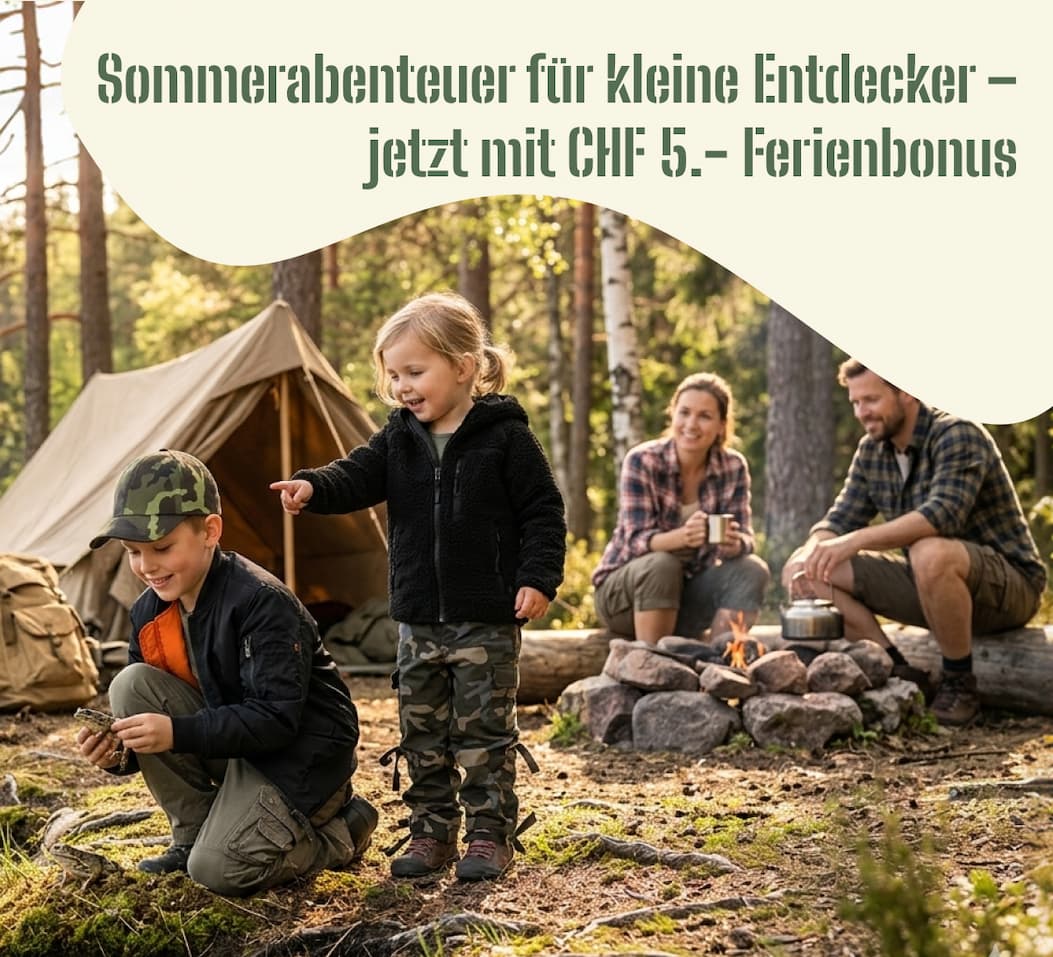 Sommerabenteuer für kleine Entdecker – jetzt mit CHF 5.- Ferienbonus