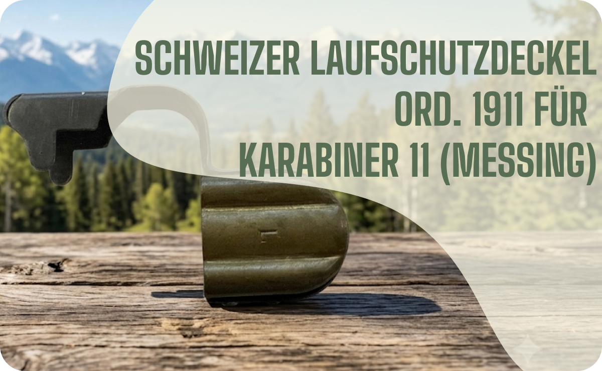 Schweizer Laufschutzdeckel Ord. 1911 für Karabiner 11 (Messing)